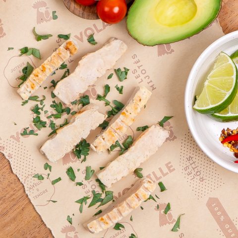 Lanières de poulet précuites à fajitas